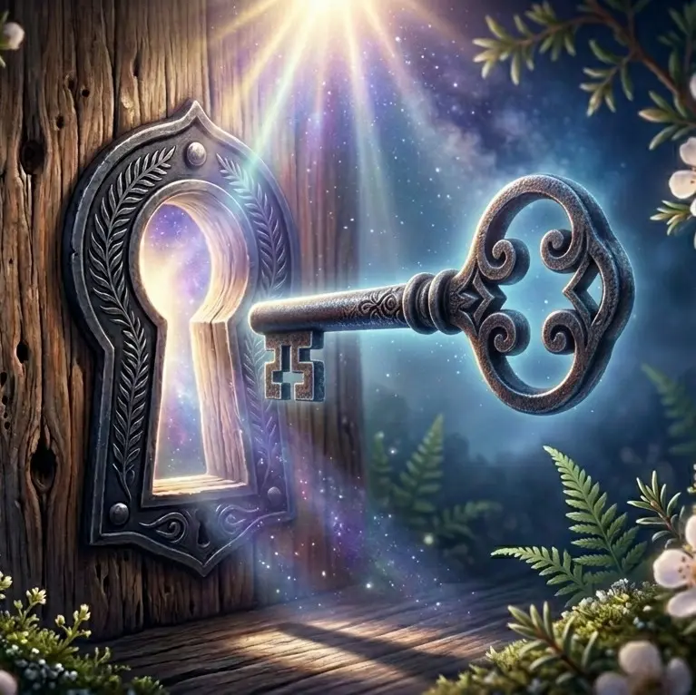 key in hole